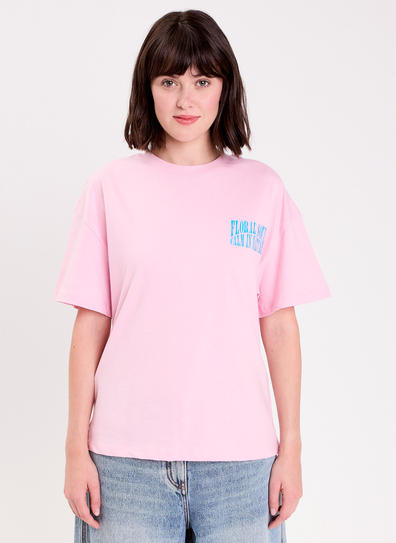 Tee-shirts KPRINTFLOWER femme rose Cache Cache Tee-shirts KPRINTFLOWER femme rose Rose pastel