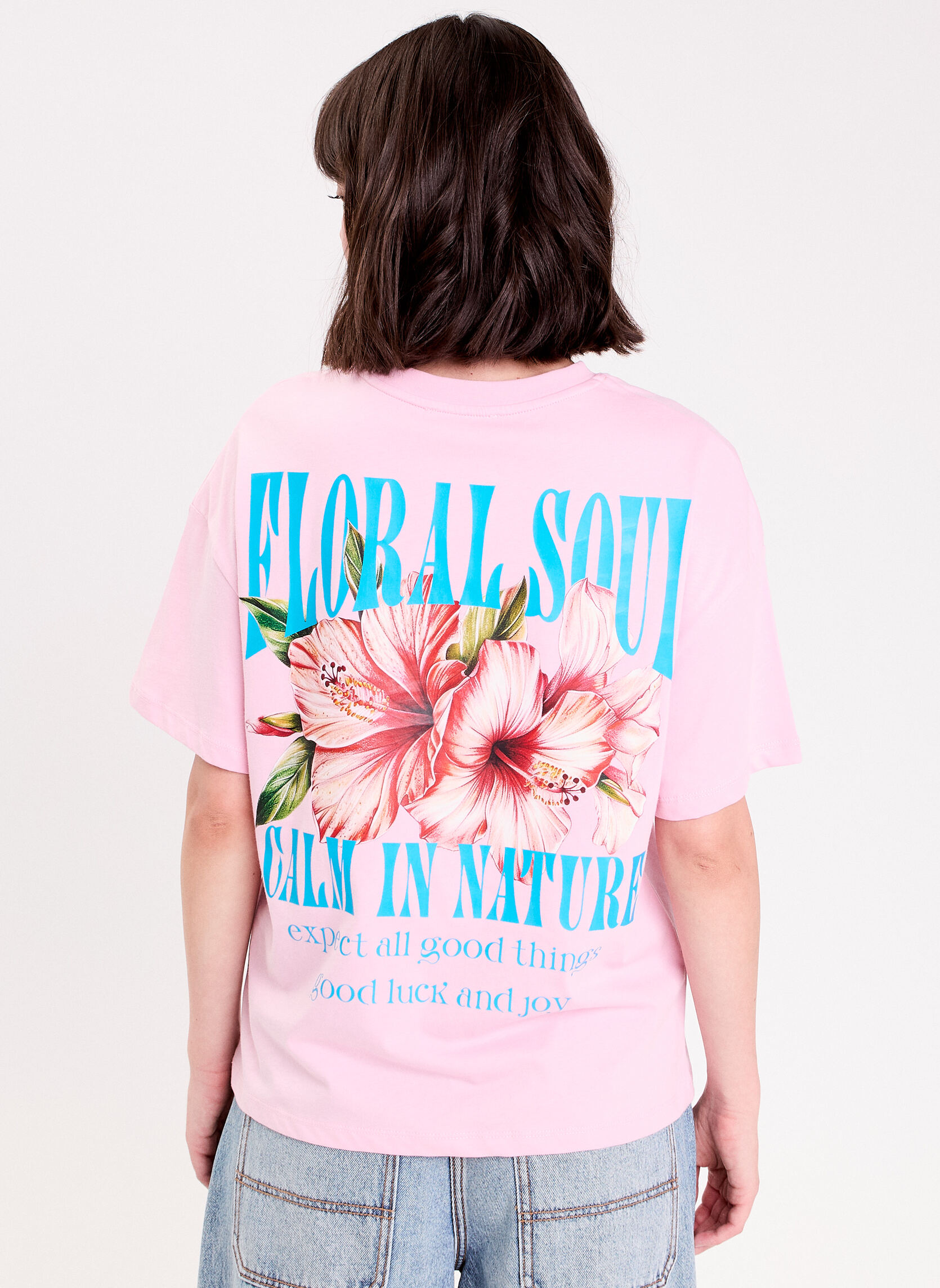 Tee-shirts KPRINTFLOWER femme rose Cache Cache Tee-shirts KPRINTFLOWER femme rose Rose pastel