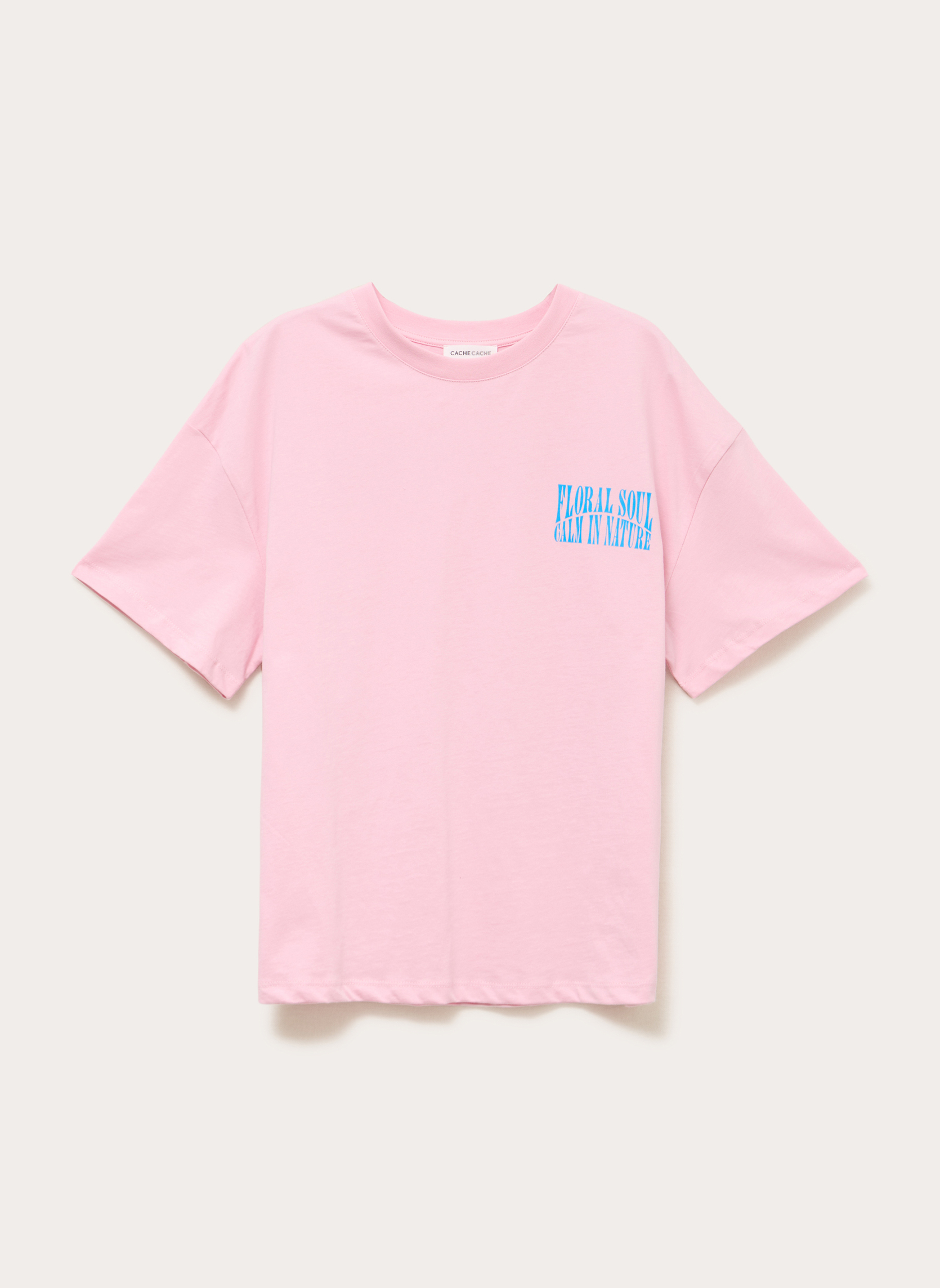 Tee-shirts KPRINTFLOWER femme rose Cache Cache Tee-shirts KPRINTFLOWER femme rose Rose pastel