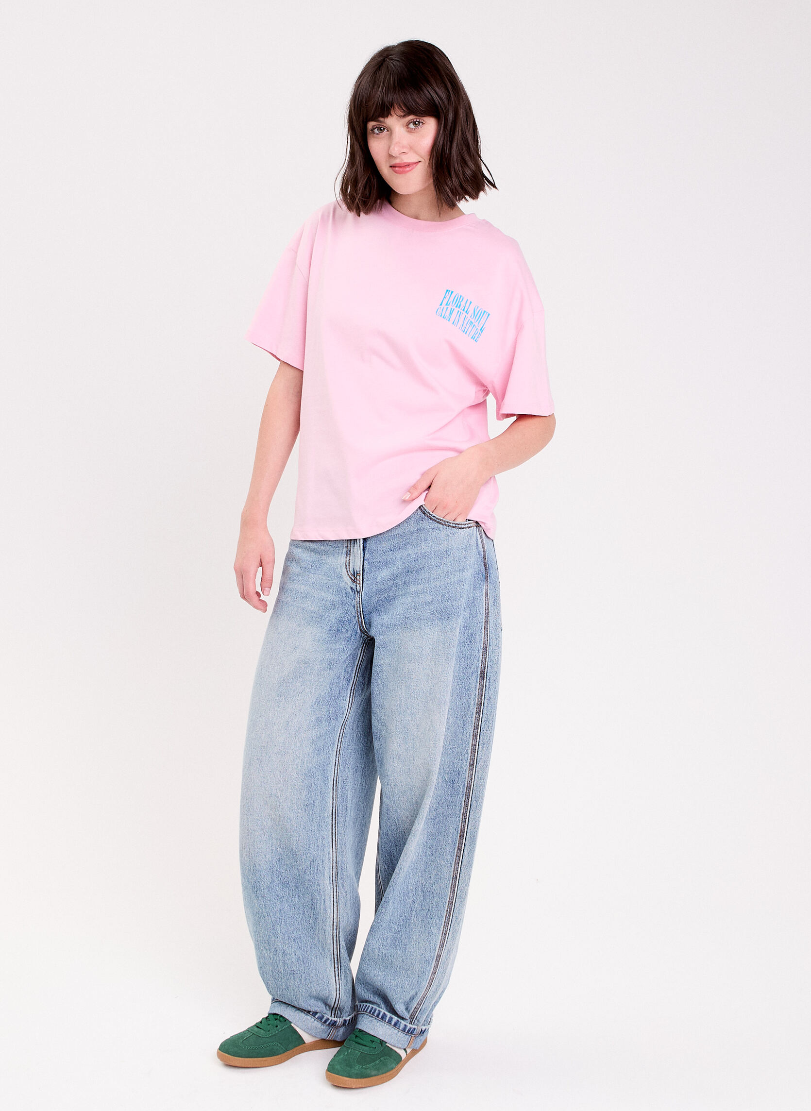 Tee-shirts KPRINTFLOWER femme rose Cache Cache Tee-shirts KPRINTFLOWER femme rose Rose pastel