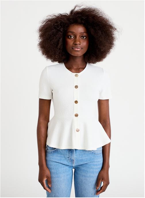 Cache Cache Tee-shirts KPEPBOUTON femme blanc