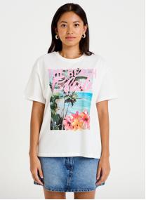 Tee-shirts TKISLAND femme blanc Cache Cache Tee-shirts TKISLAND femme blanc Blanc