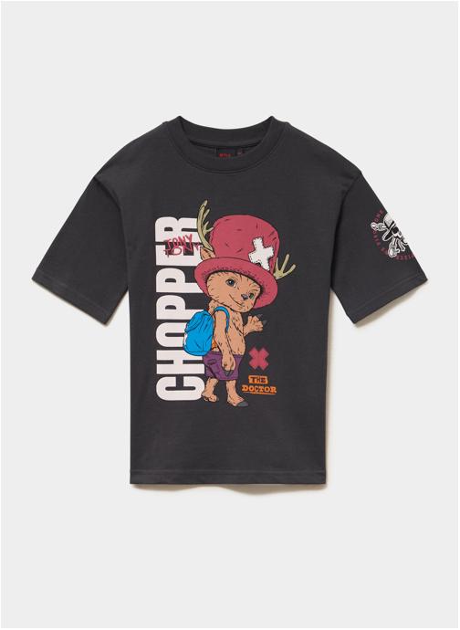 One Piece Tee-shirts SHL_SWAN_ONEPIECE garçon noir