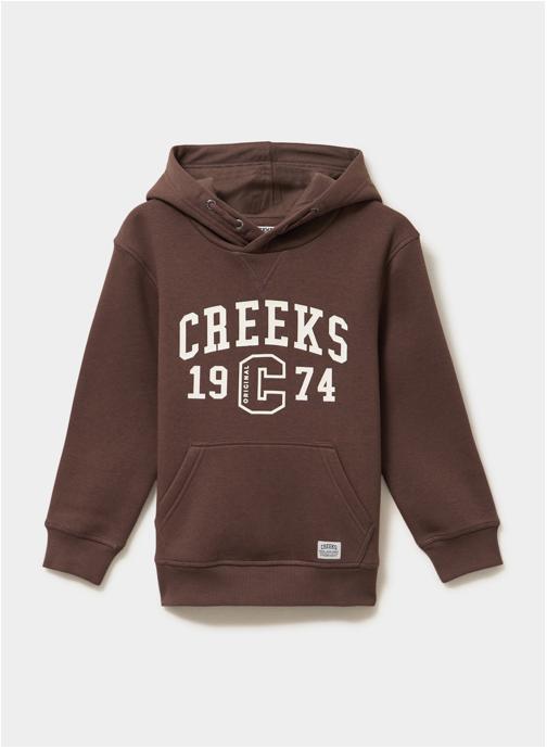 CREEKS Sweats à capuche CRE2DETROIT_AH26CHOCOLAT garçon marron