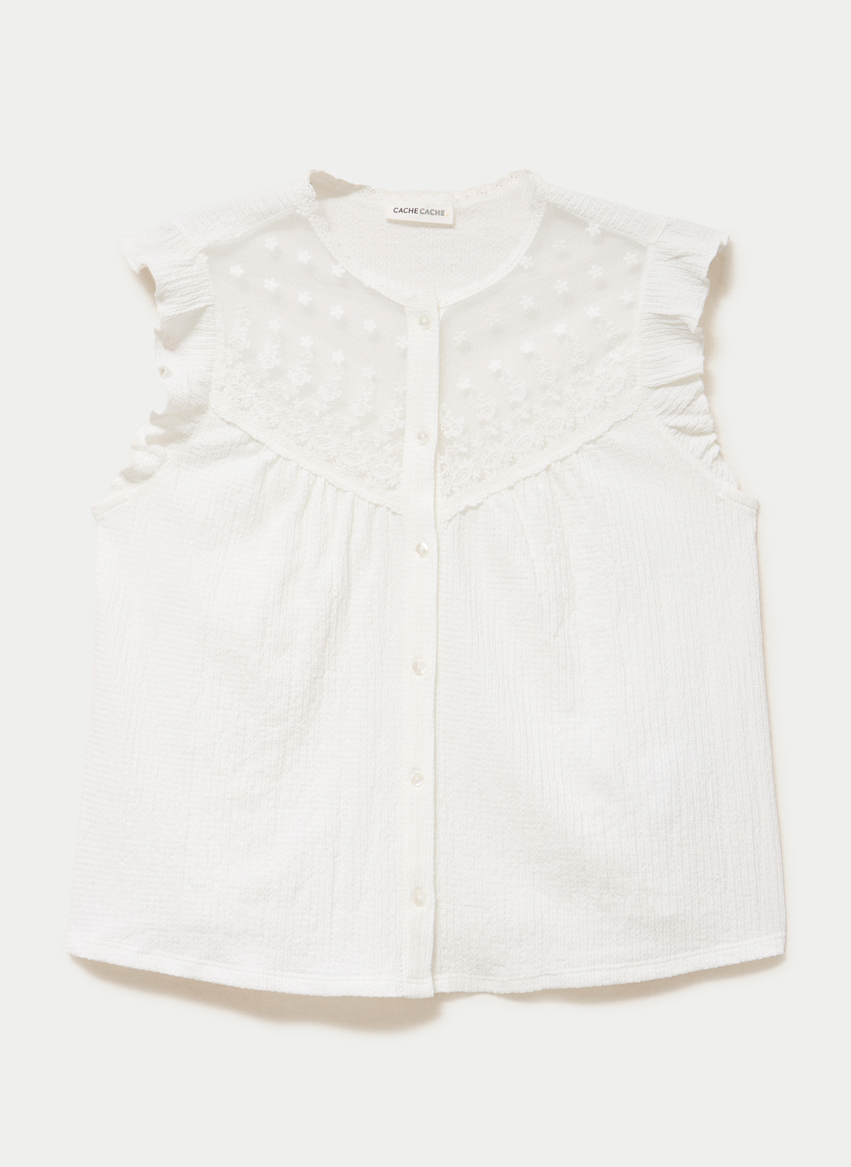 Débardeurs DBLOUROMAN femme blanc Cache Cache Débardeurs DBLOUROMAN femme blanc Blanc