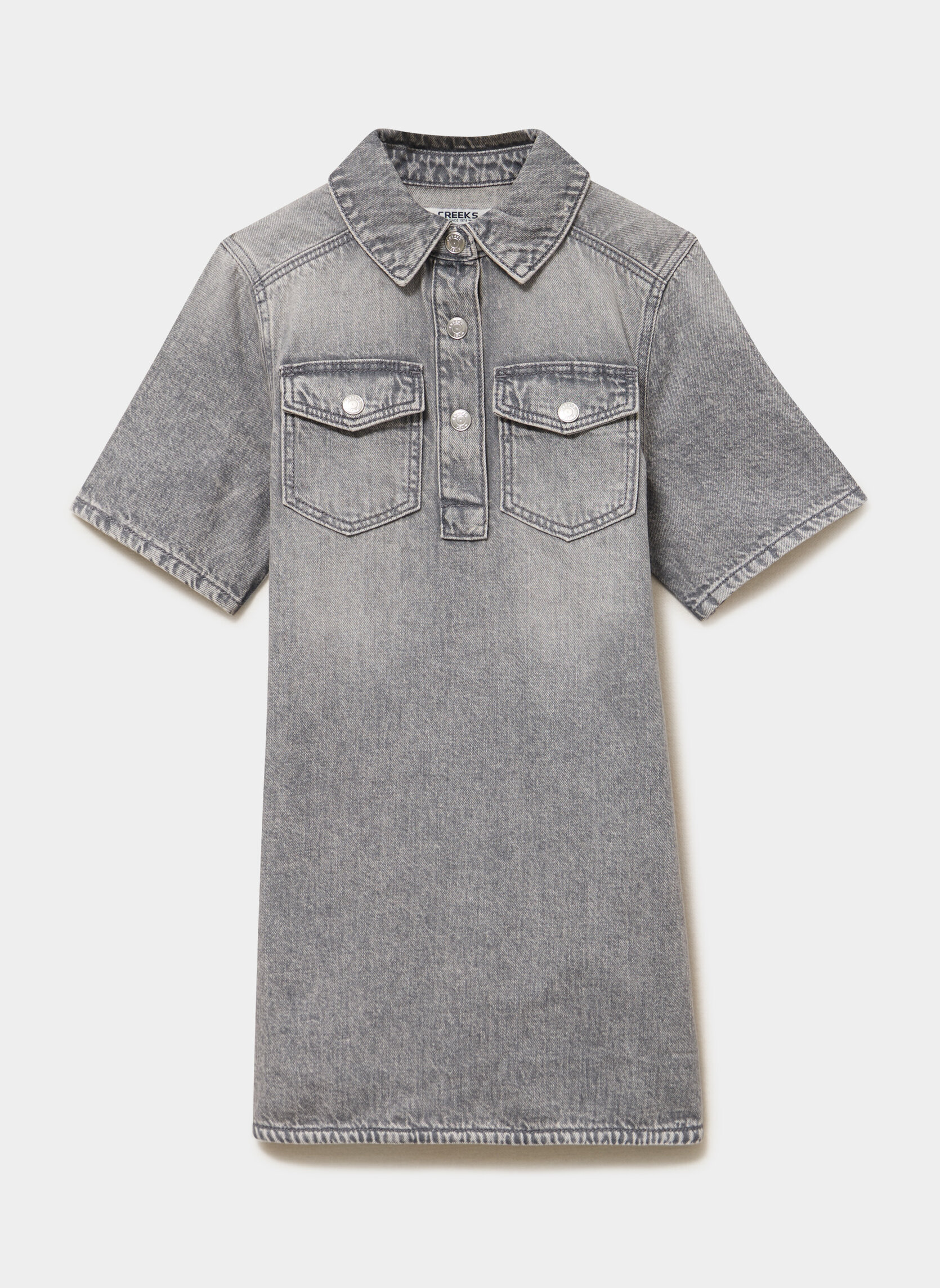 Robes CRE4_ROSARIO_DN fille gris CREEKS Robes CRE4_ROSARIO_DN fille gris Gris