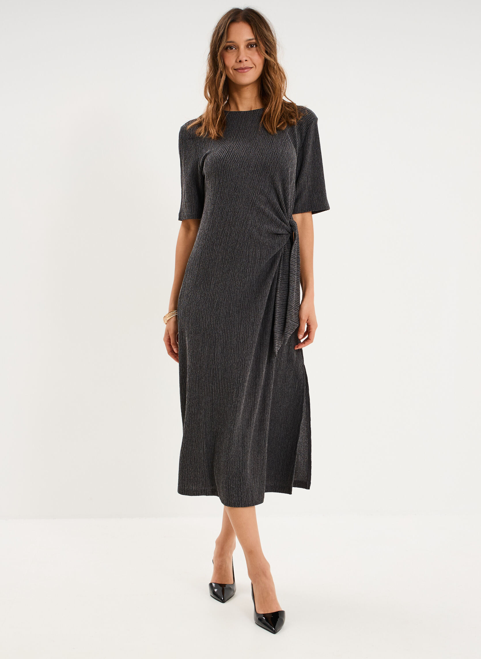 Robes MIS3_RIONEGRO femme gris LIBERTO Robes MIS3_RIONEGRO femme gris Gris foncé