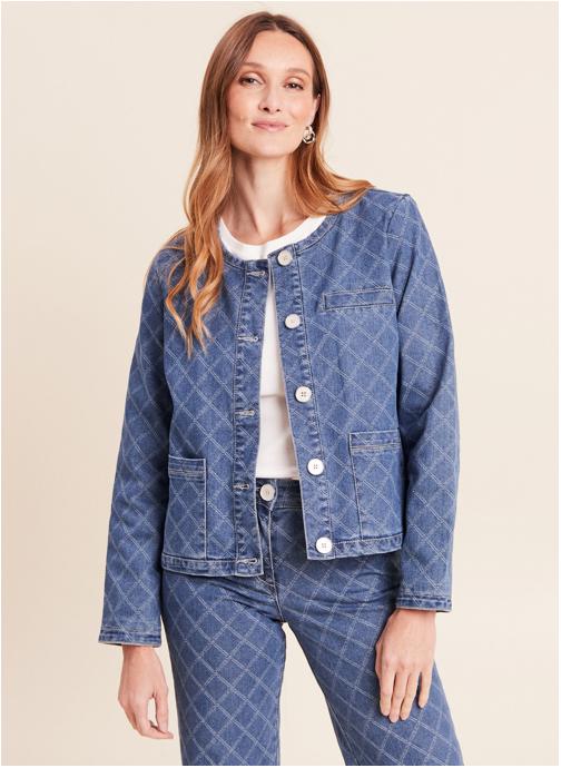 Bréal Vestes en jean VELOZY femme bleu