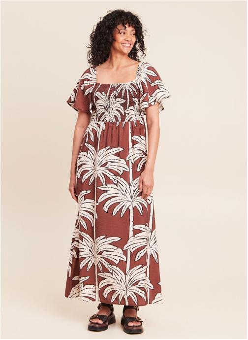 Bréal Robes RESMONA femme marron