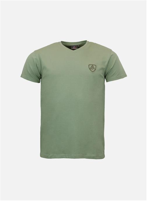 Peak Mountain Tee-shirts T-SHIRT EN COTON MANCHES COURTES CRODAN HOMME KAKI TILLEUL homme vert