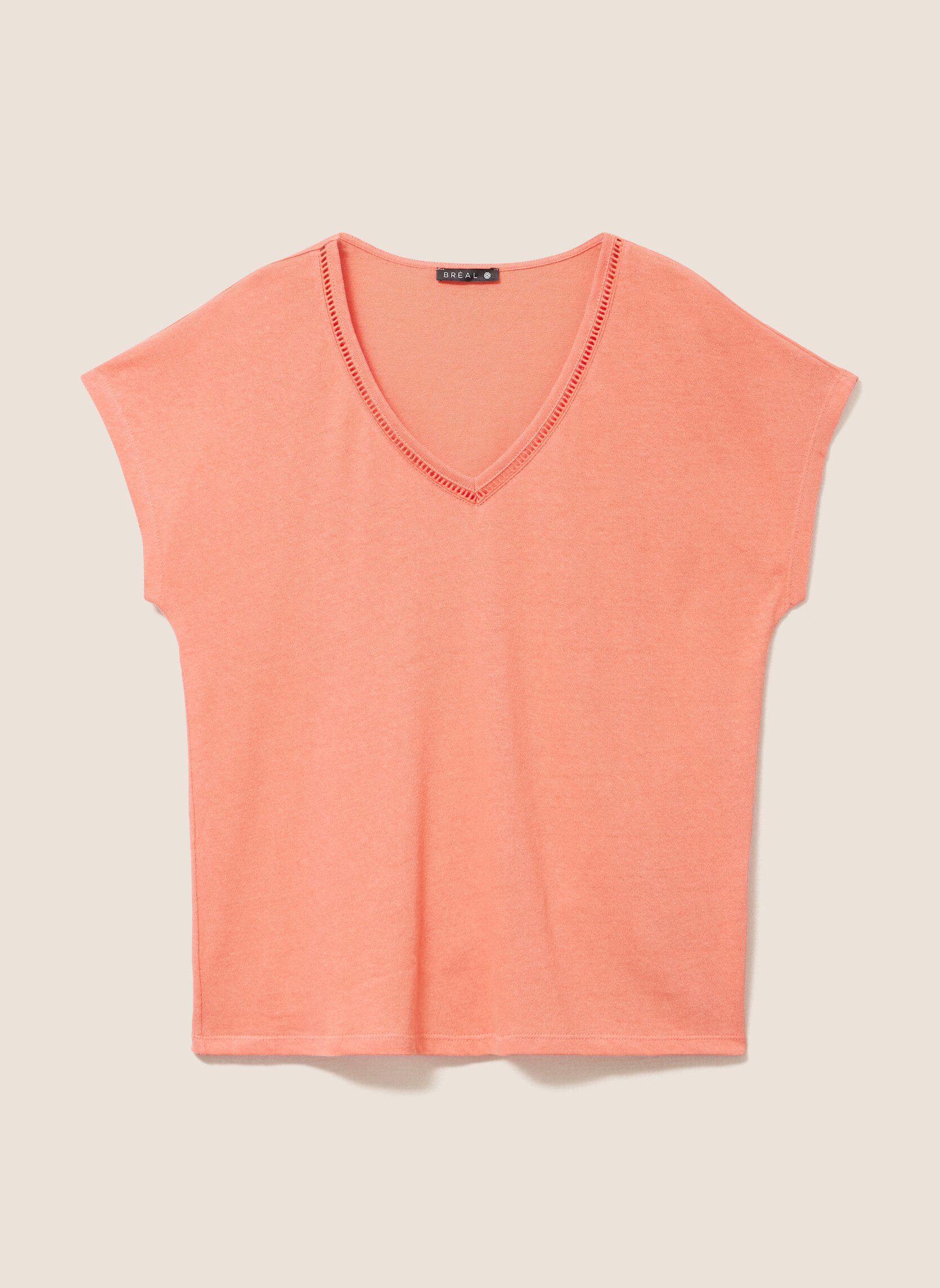 Tee-shirts TIBOCHELLE femme orange Bréal Tee-shirts TIBOCHELLE femme orange Orange fluo