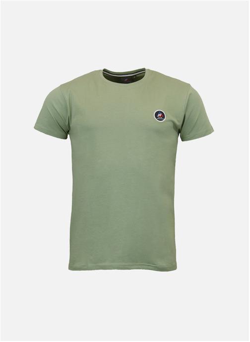 Peak Mountain Tee-shirts T-SHIRT EN COTON MANCHES COURTES CODA/2 HOMME Kaki Tilleul homme vert