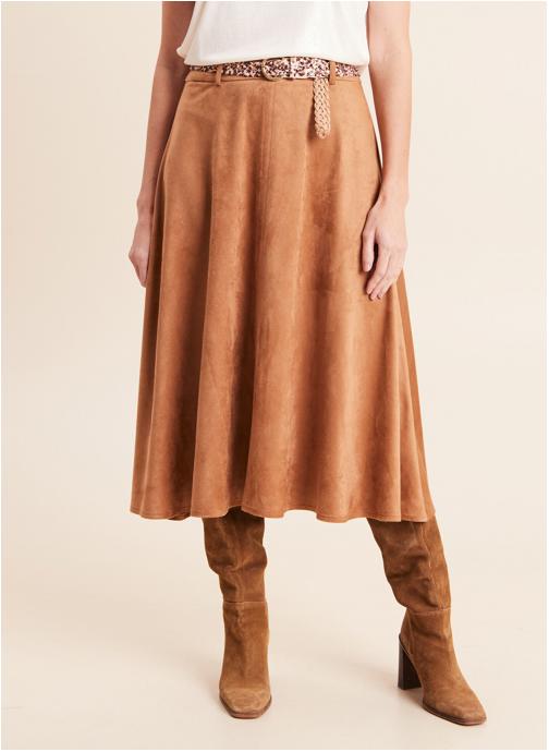 Bréal Jupes mi-longues JESUEDCRAFT femme marron