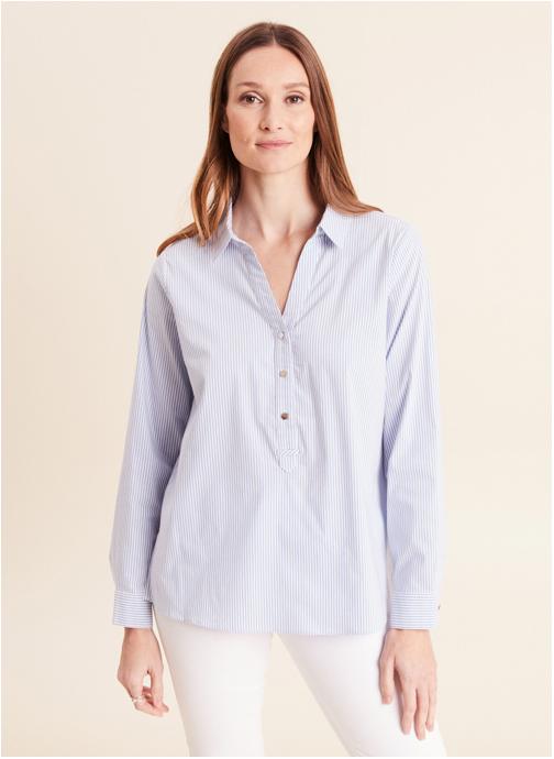 Bréal Blouses CATISTRIPE femme bleu