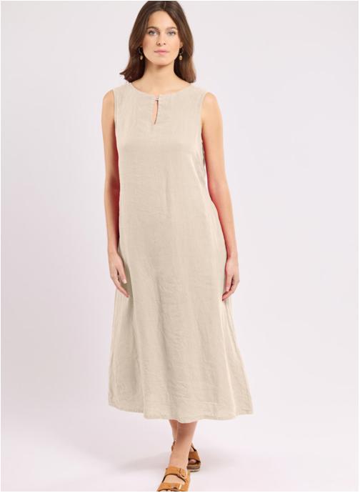 Armor Lux Robes Robe 74864 silver pine femme beige