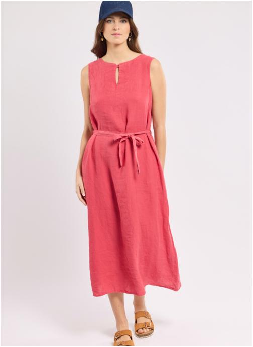 Armor Lux Robes Robe 74864 silver pine femme rose
