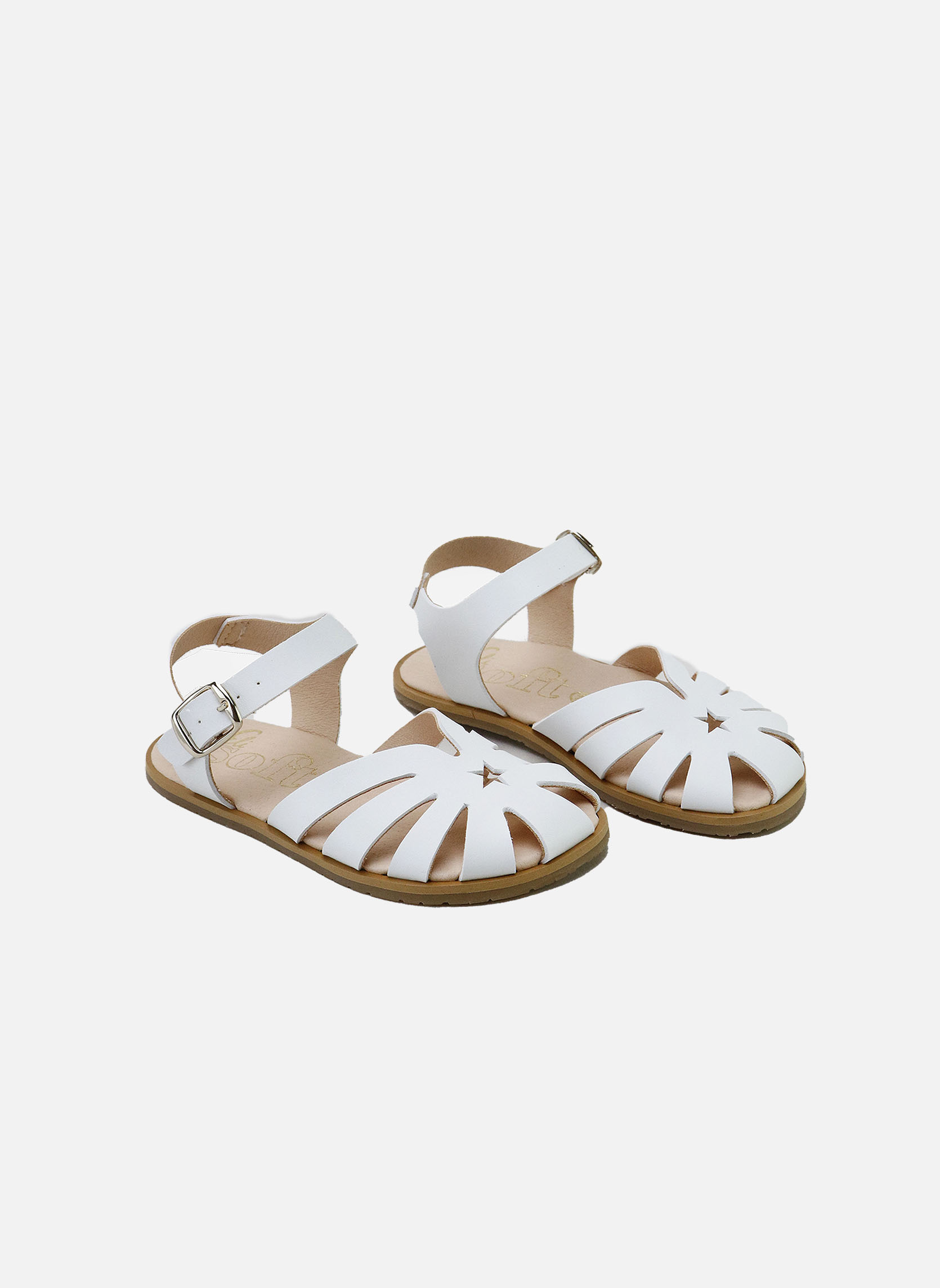 Sandales Sandales ANA57028A-MICROPELLE-WHITE Blanco fille blanc Eli 1957 Sandales Sandales ANA57028A-MICROPELLE-WHITE Blanco fille blanc Blanc