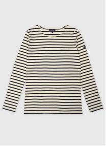 Tee-shirts Marinière Commissaire dupin nature/rich navy femme beige Armor Lux Tee-shirts Marinière Commissaire dupin nature/rich navy femme beige Beige