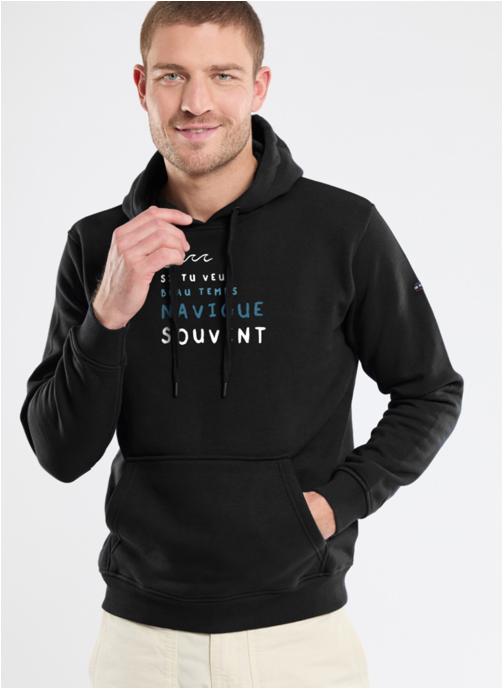 Armor Lux Sweats à capuche Sweat Amb noir homme noir