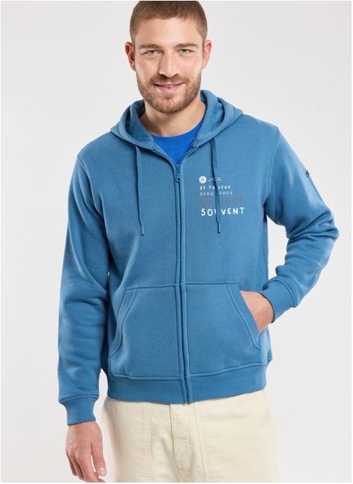 Armor Lux Sweats à capuche Sweat Amb fjord homme bleu