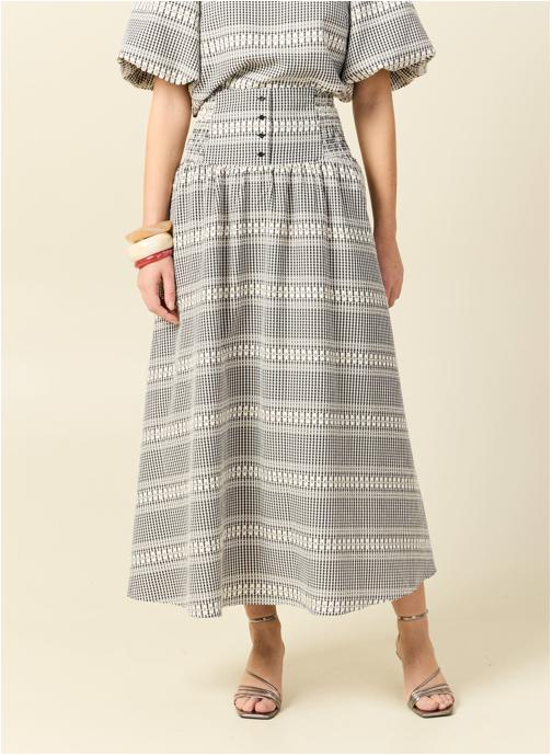 Bonobo Jupes mi-longues LANZAJULE#F femme gris