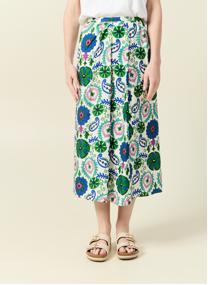 Jupes mi-longues CHICGRAFJULF femme vert Bonobo Jupes mi-longues CHICGRAFJULF femme vert Vert