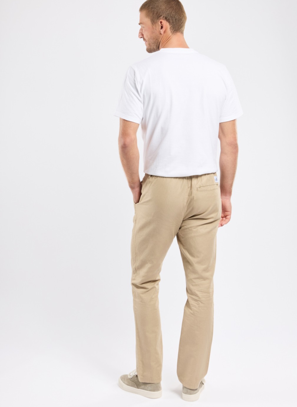 Pantalons droits Pantalon Domino robusta homme beige Bermudes Pantalons droits Pantalon Domino robusta homme beige Mastic
