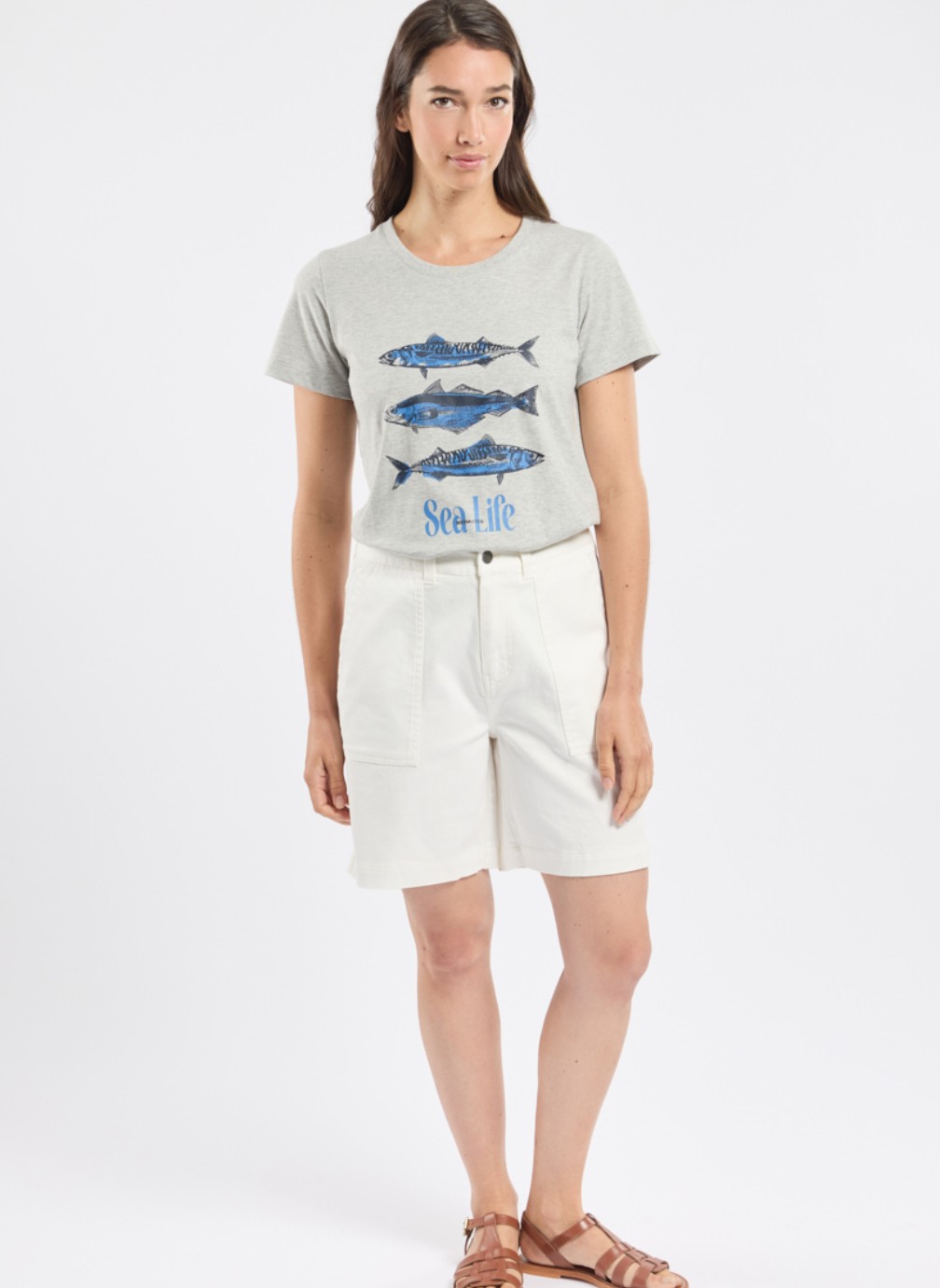 Bermudas Bermuda Leo milk femme blanc Bermudes Bermudas Bermuda Leo milk femme blanc Blanc mat