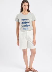 Bermudas Bermuda Leo milk femme blanc Bermudes Bermudas Bermuda Leo milk femme blanc Blanc mat