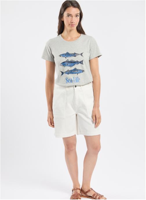 Bermudes Bermudas Bermuda Leo milk femme blanc