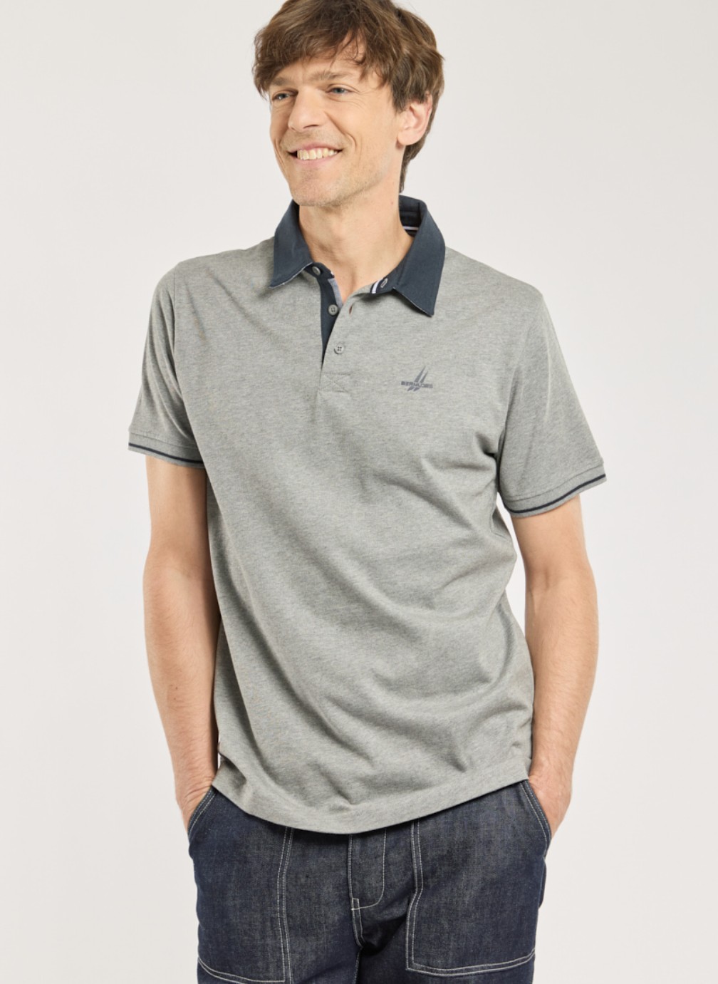 Polos Polo Ghost gris chine homme gris Bermudes Polos Polo Ghost gris chine homme gris Gris clair