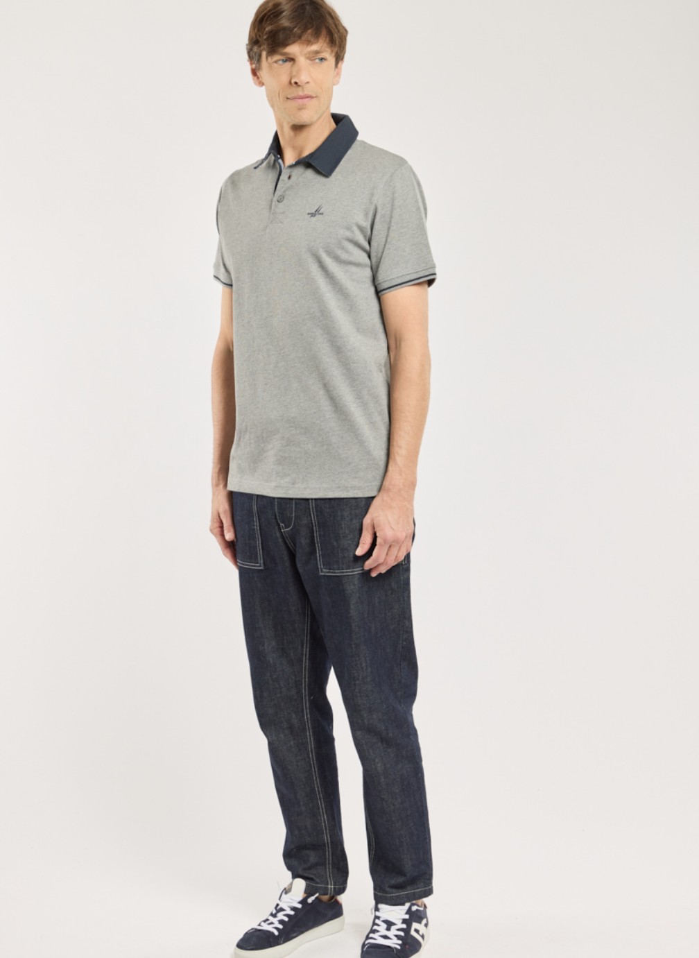 Polos Polo Ghost gris chine homme gris Bermudes Polos Polo Ghost gris chine homme gris Gris clair