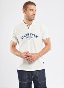 Polos Polo Gamme ecru homme bleu