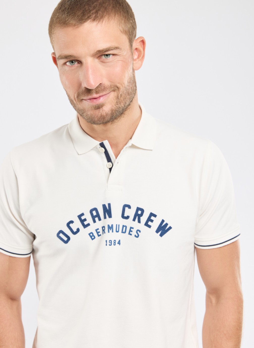Polos Polo Gamme ecru homme beige Bermudes Polos Polo Gamme ecru homme beige Beige