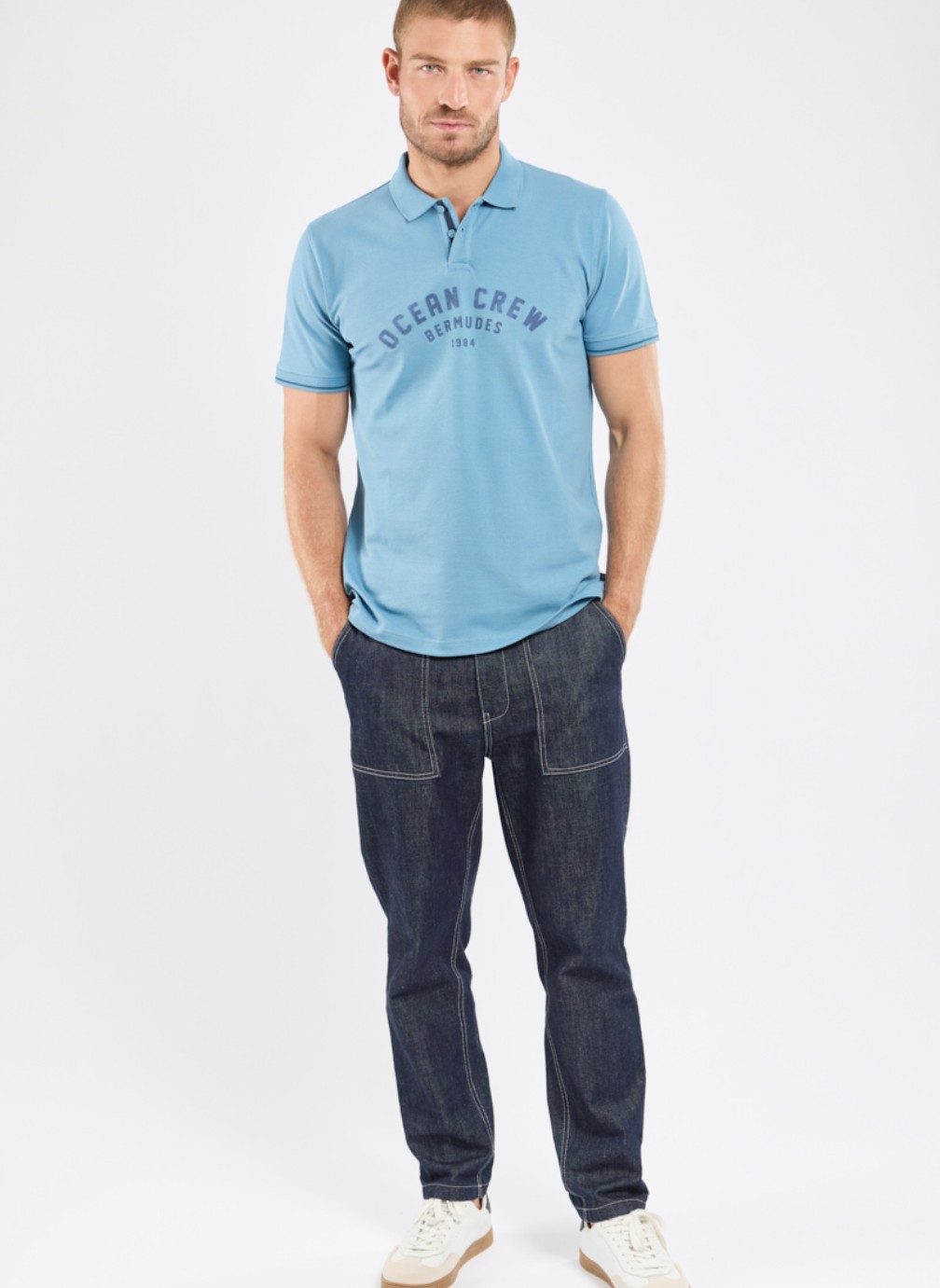 Polos Polo Gamme ecru homme bleu Bermudes Polos Polo Gamme ecru homme bleu Bleu