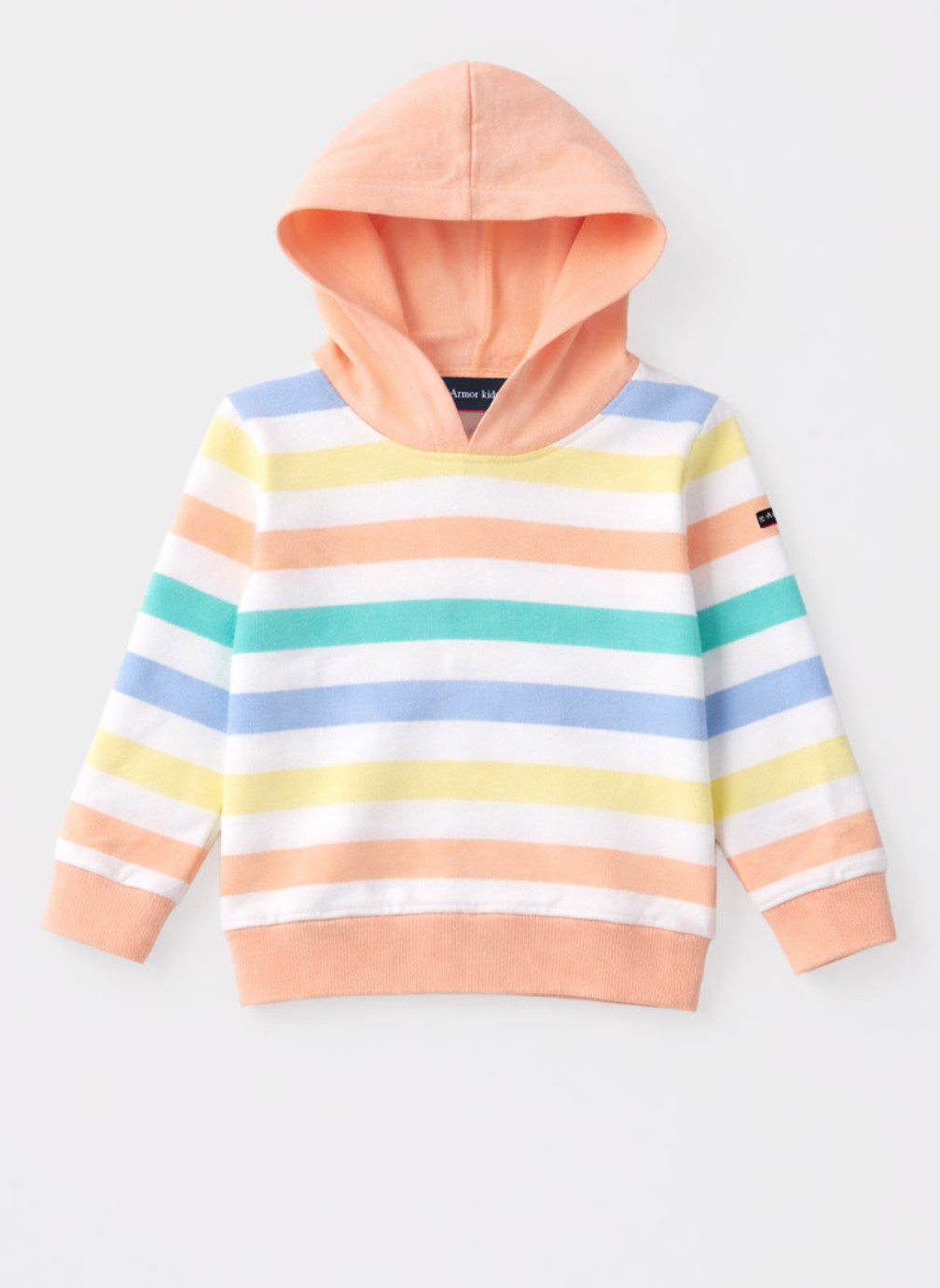 Sweats à capuche Sweat K0728 blanc/ placid blue/ pool blue fille multicolore Armor Lux Sweats à capuche Sweat K0728 blanc/ placid blue/ pool blue fille multicolore Multicouleur