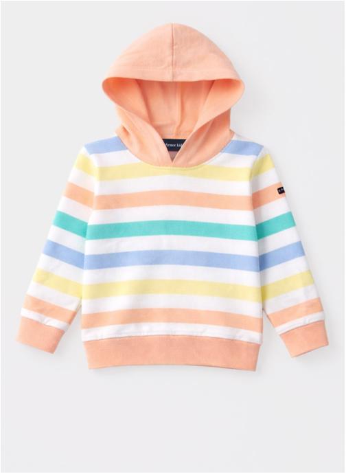 Armor Lux Sweats à capuche Sweat K0728 blanc/ placid blue/ pool blue fille multicolore