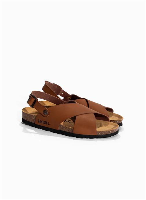Bayton Sandales TWEED femme marron