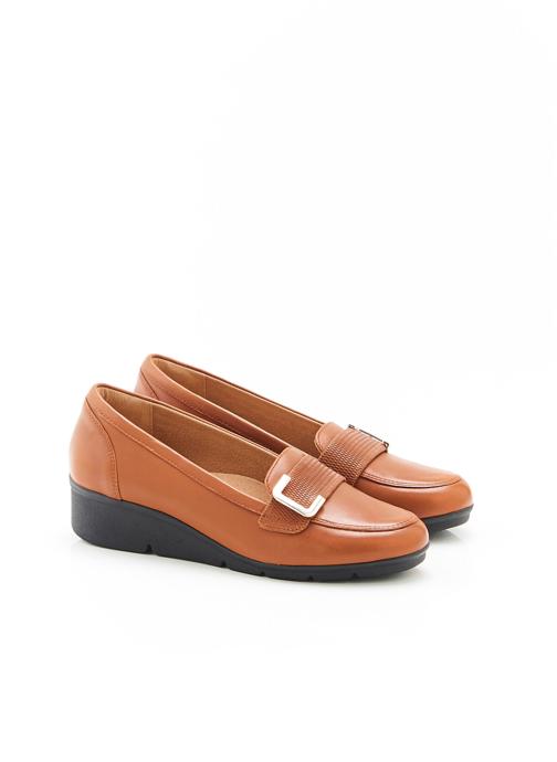 Damart Mocassins Mocassins Amortyl boucle fantaisie femme marron