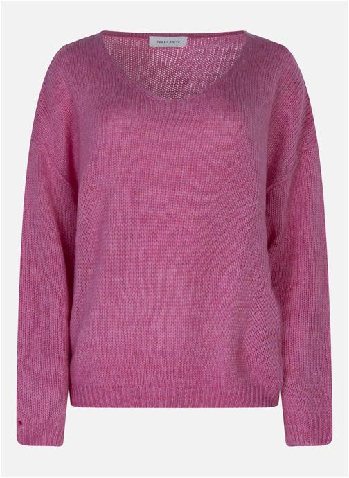 Teddy Smith Pulls Pull col rond ample - 31518063D femme rose