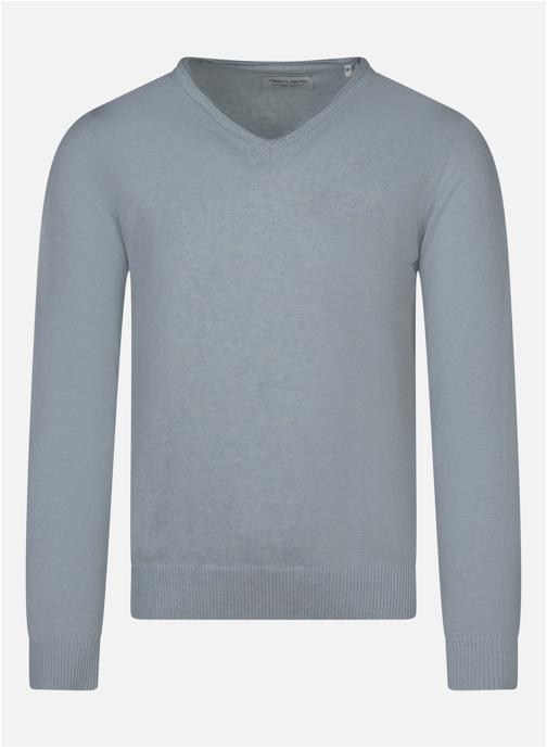 Teddy Smith Pulls Pull coton col v droit - 11518189D homme bleu