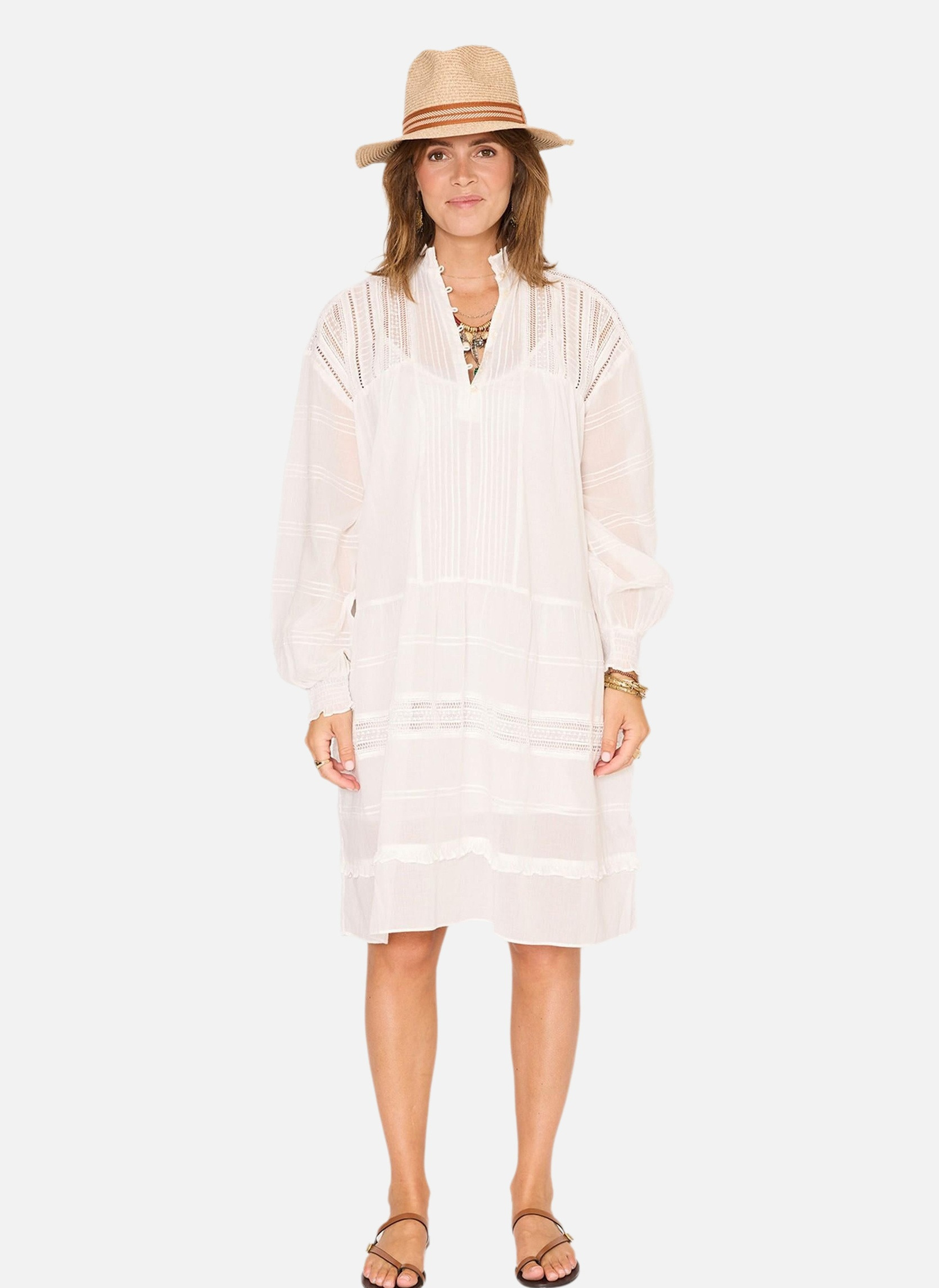 Robes Robe Rusty White femme blanc MKT Studio Robes Robe Rusty White femme blanc Blanc