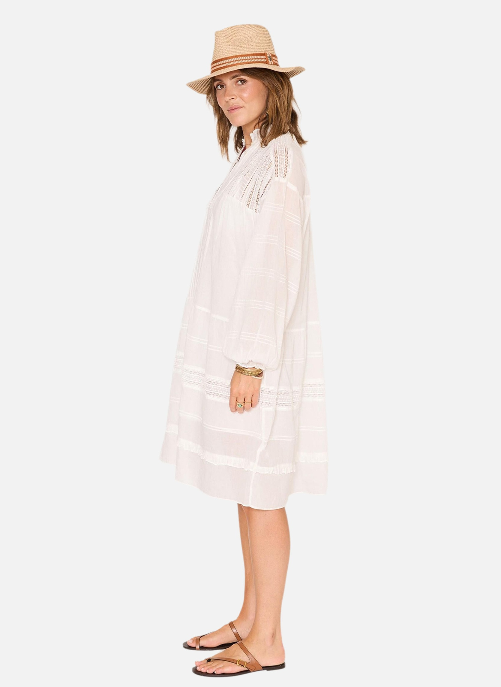 Robes Robe Rusty White femme blanc MKT Studio Robes Robe Rusty White femme blanc Blanc