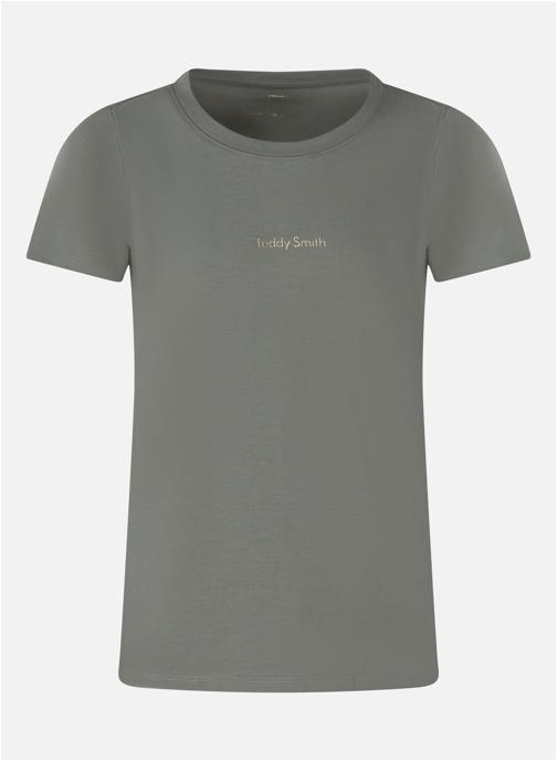 Teddy Smith Tee-shirts T-shirt coton col rond droit - 51007272D fille vert
