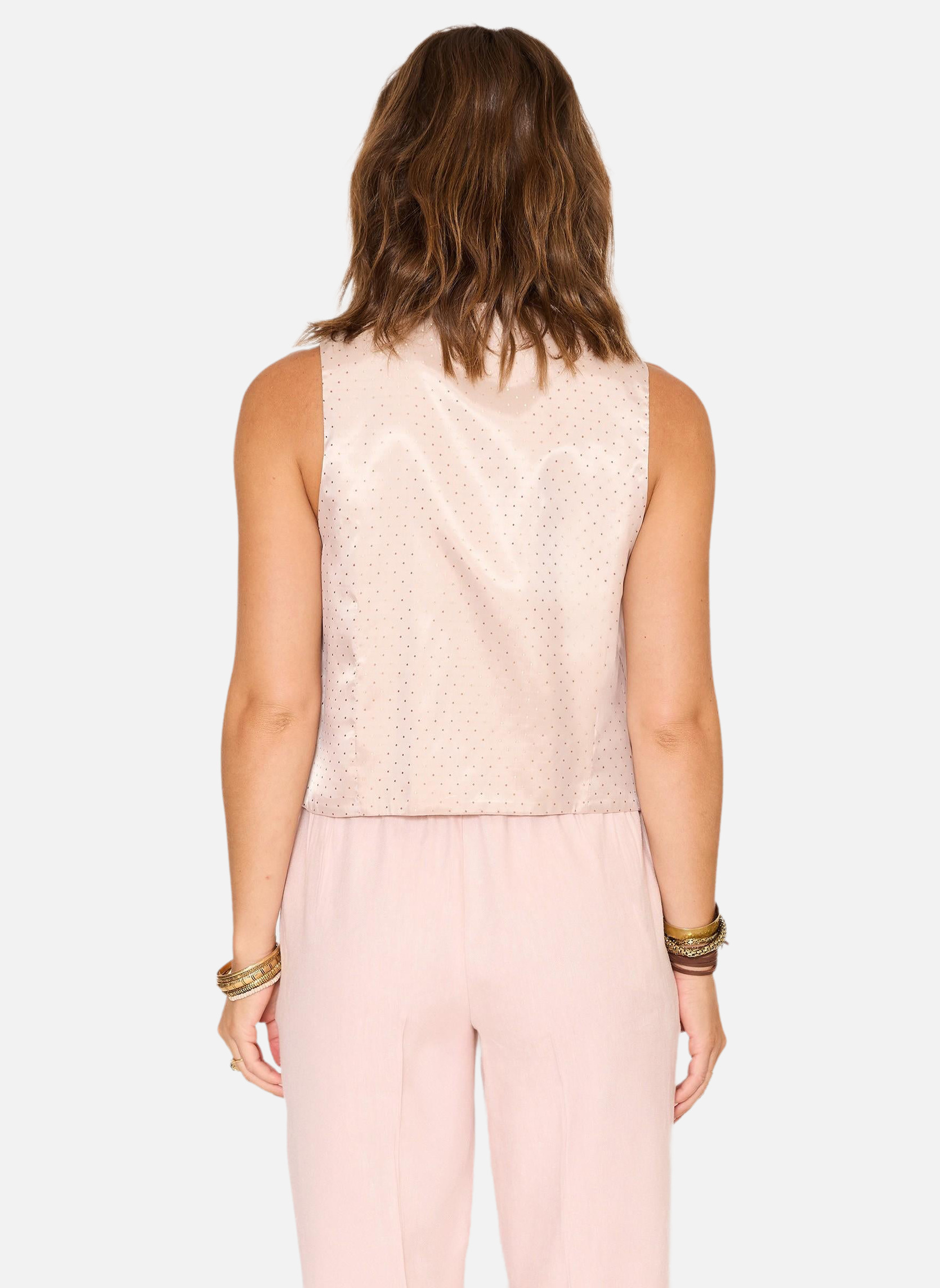 Gilets Gilet Gery Blush femme rose MKT Studio Gilets Gilet Gery Blush femme rose Rose pastel