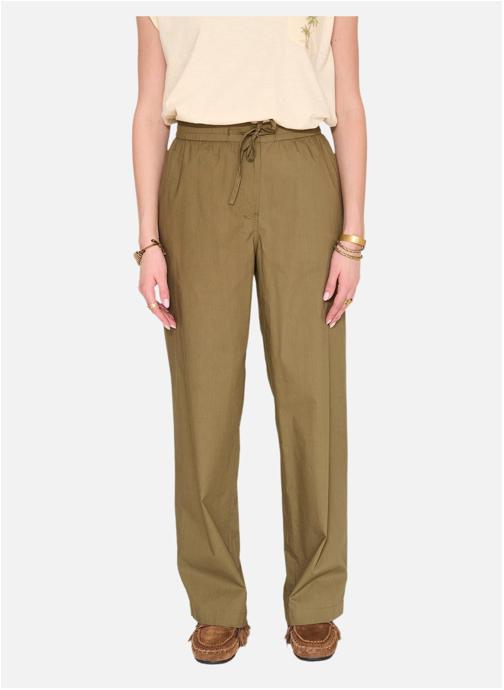 MKT Studio Pantalons droit Pantalon Paintel Black femme vert