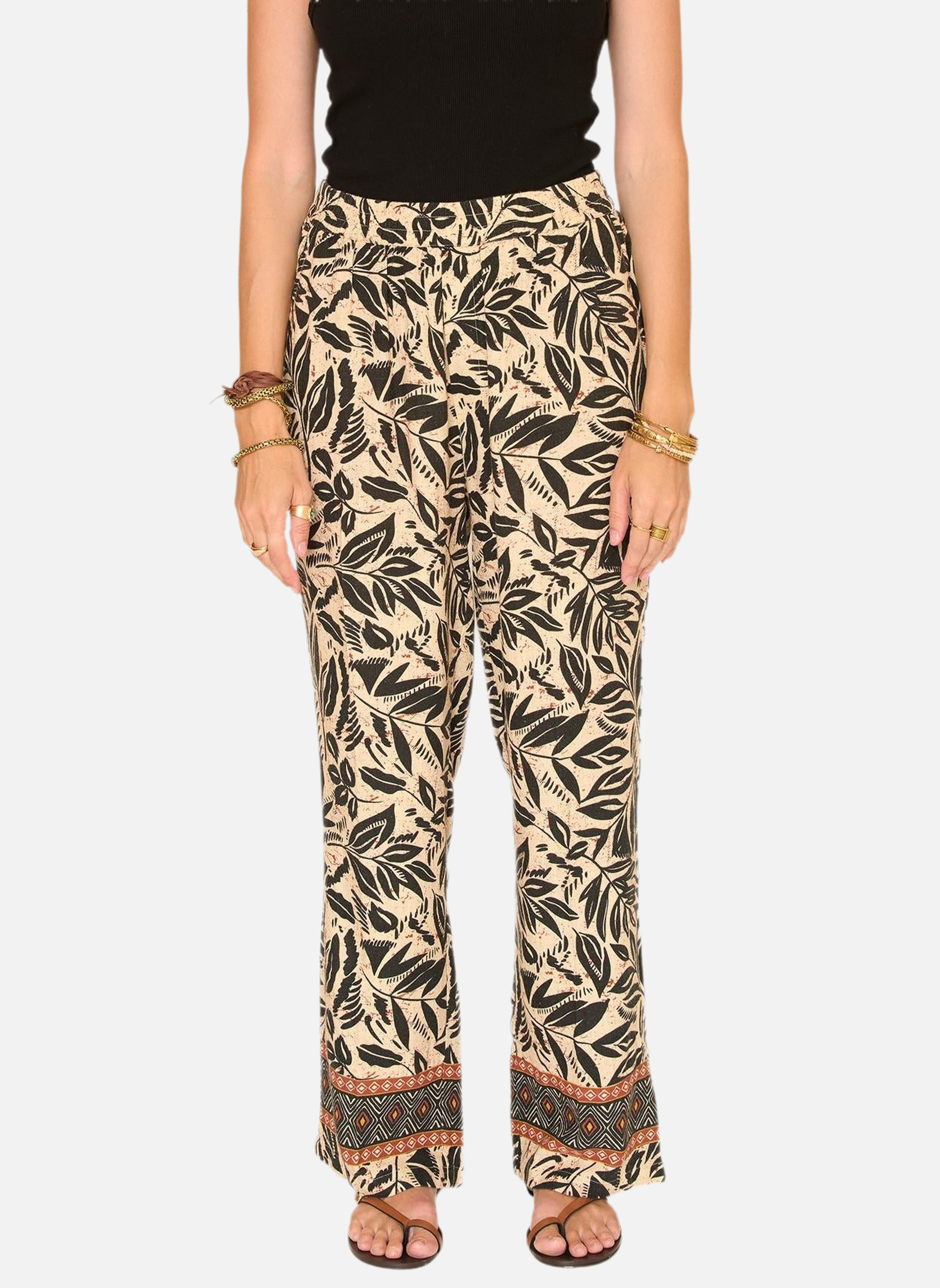Pantalons droit Pantalon Paliana Greige femme beige MKT Studio Pantalons droit Pantalon Paliana Greige femme beige Beige
