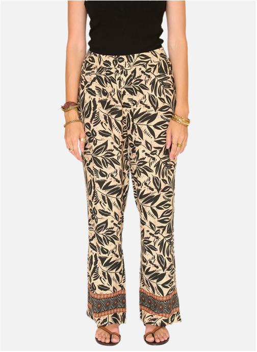 MKT Studio Pantalons droit Pantalon Paliana Greige femme beige