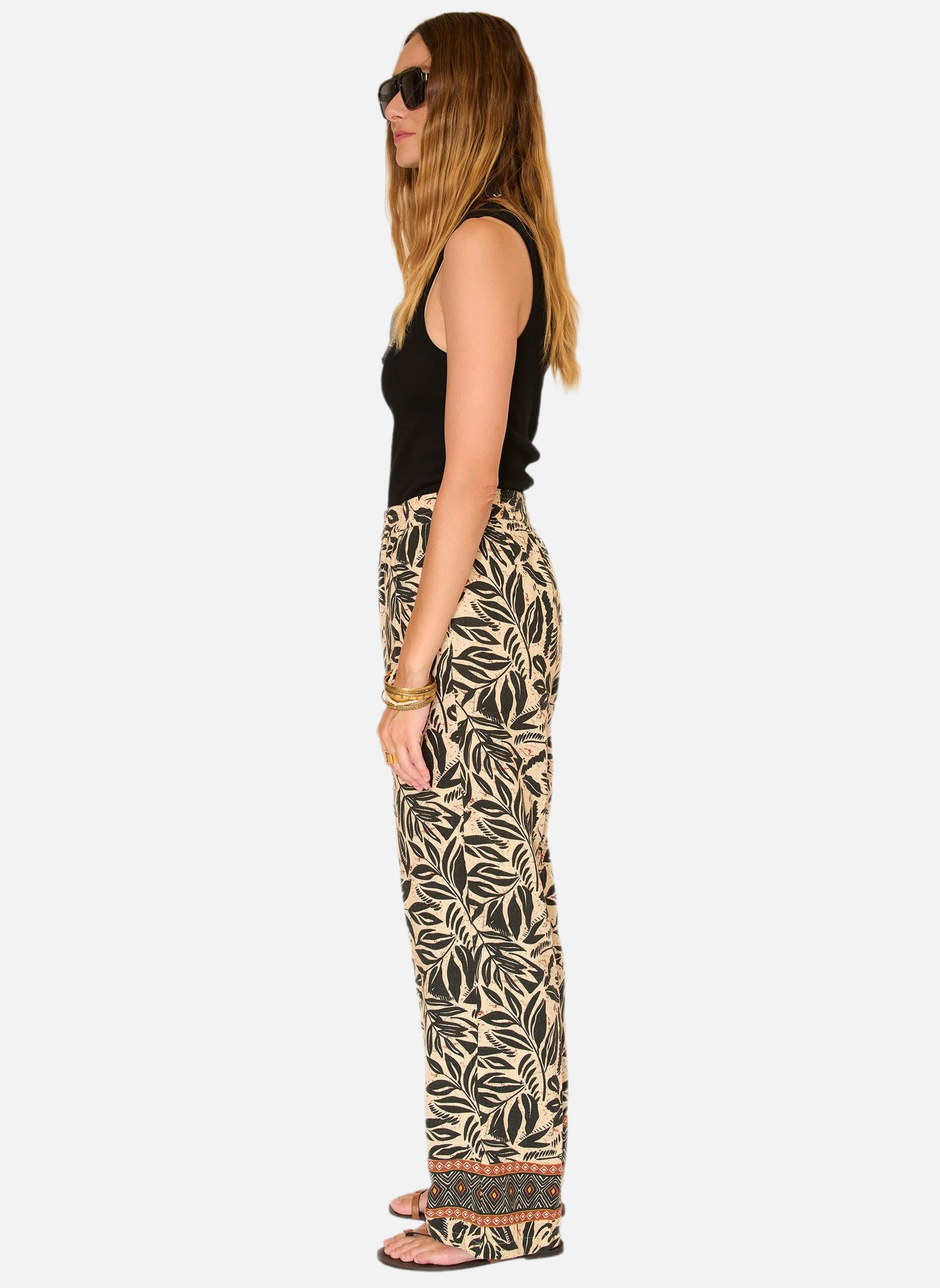 Pantalons droit Pantalon Paliana Greige femme beige MKT Studio Pantalons droit Pantalon Paliana Greige femme beige Beige