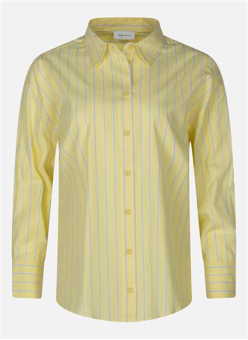 Teddy Smith Chemises Chemisier coton à rayures ajustée - 32717378D femme jaune